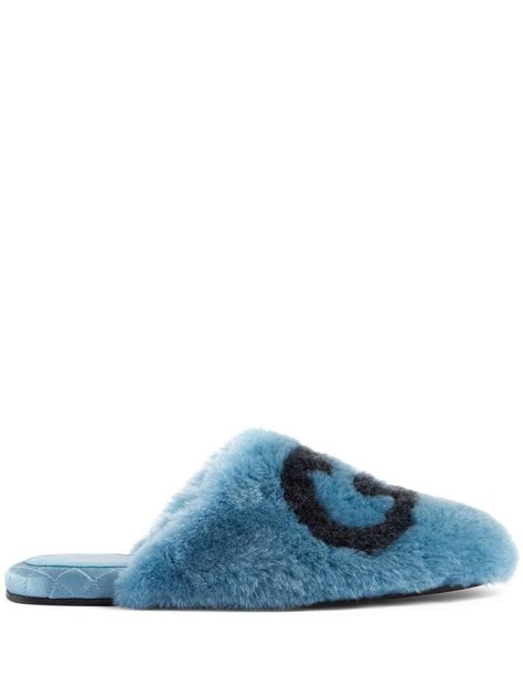 gucci fluffy slippers|Gucci female slippers.